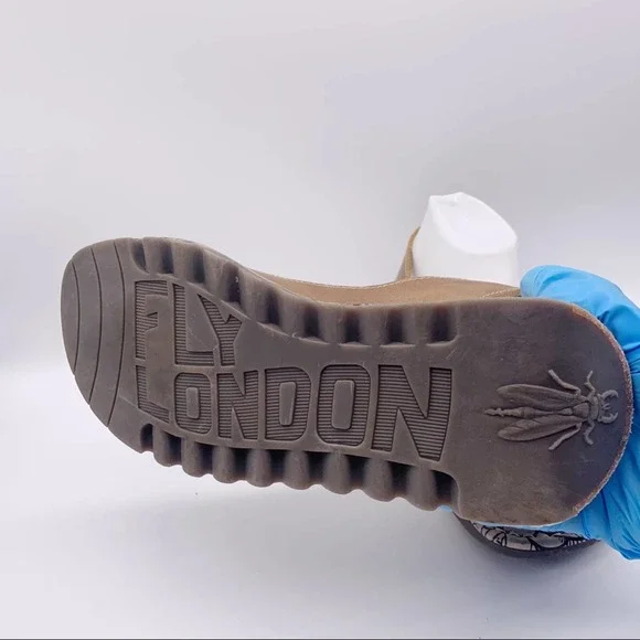 Fly London Tan Sandals - Picture 6 of 10